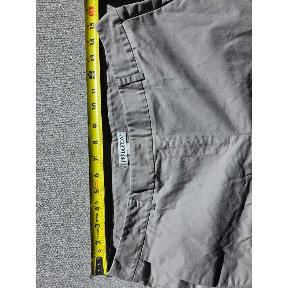 Pendleton Womens Gray Flat Front Straight Leg Cas… - image 7